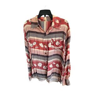 Upcycle Patchwork Shirt Bode Inspired / Damaged / For Repair / Textile Art Piece